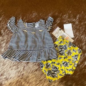 NWT stripe/floral outfit